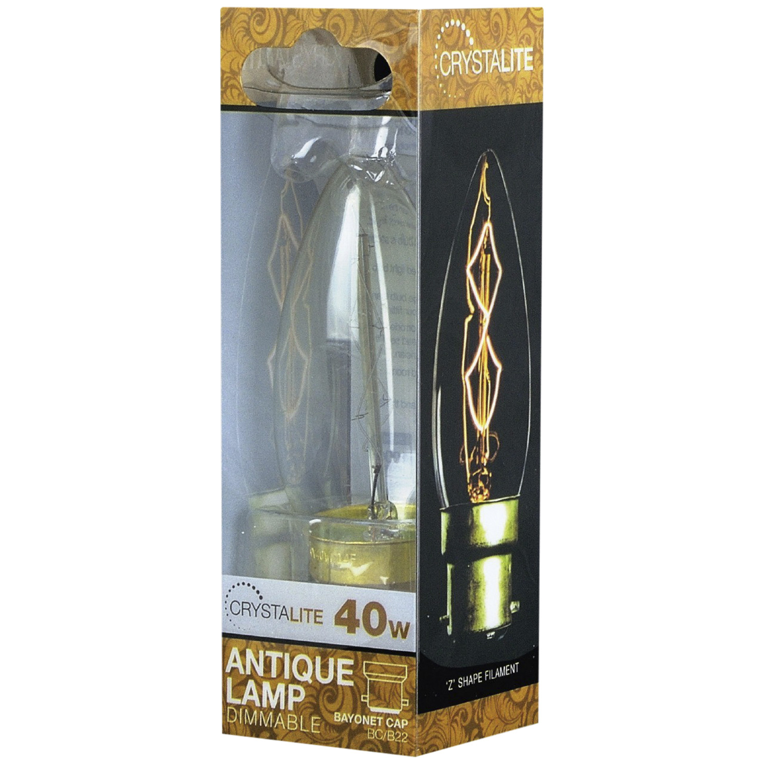 BC Antique Lamp Candle Dimmable Bulb - Warm White Image 1