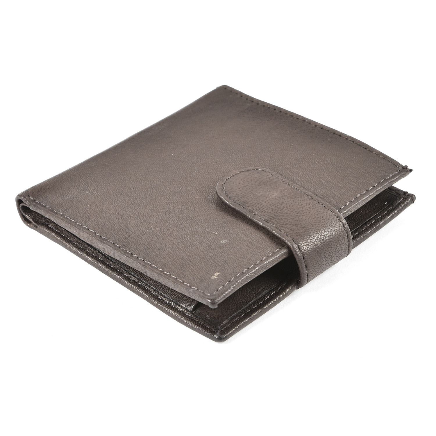 Bifold Leather Wallet - Brown Image 1