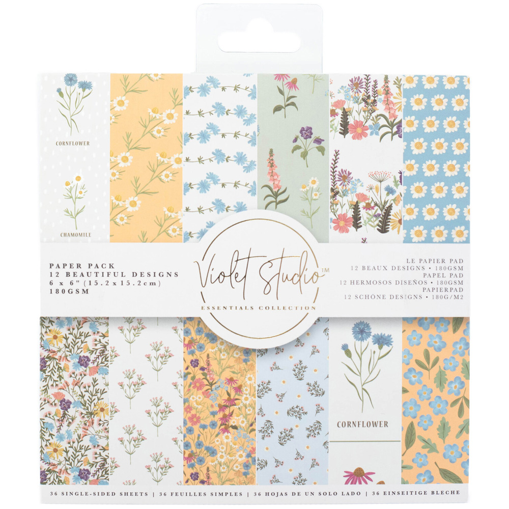 Violet Studio Amongst The Wildflowers Paper Pack - 6in x 6in Image 1