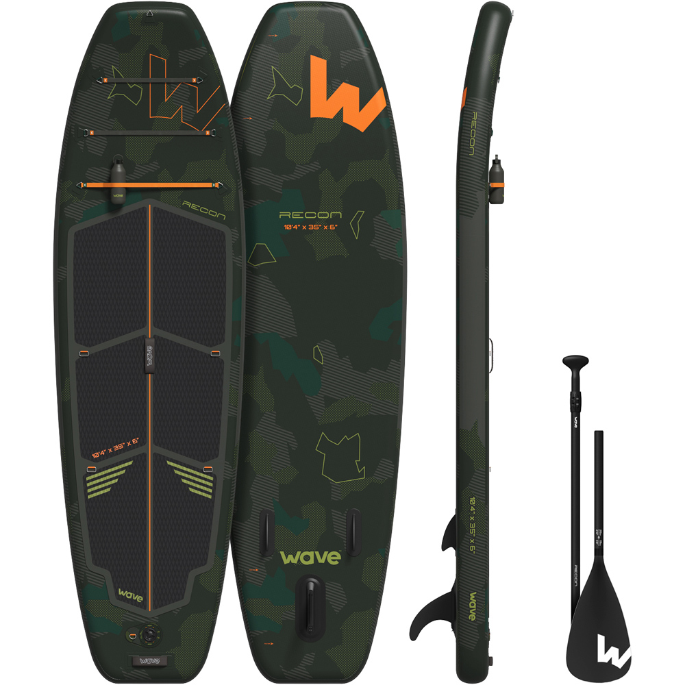 Wave Recon Green Stand Up Paddle Board and Accessories 10ft 4inch Image 2