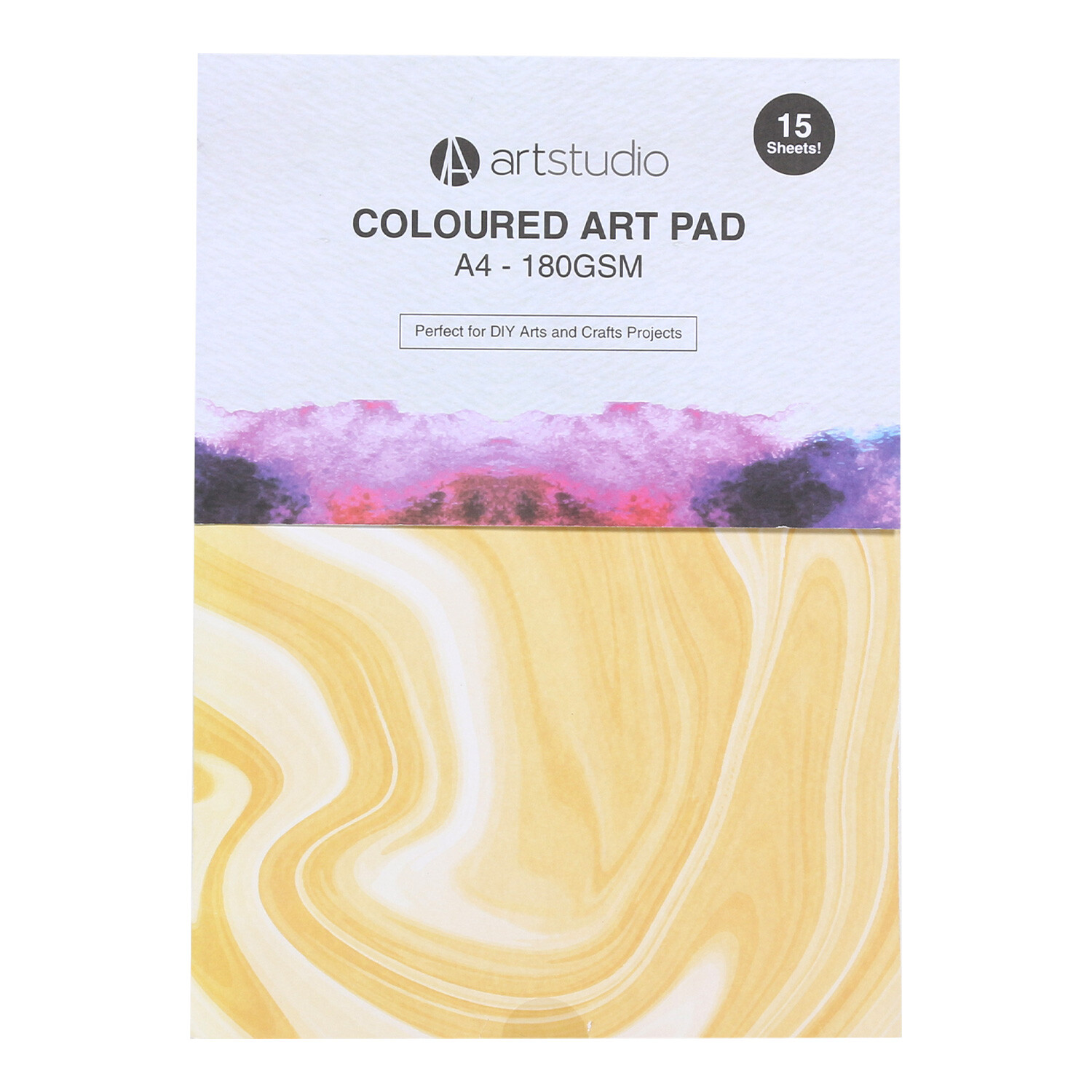 A4 Coloured Design Art Pad Image 1
