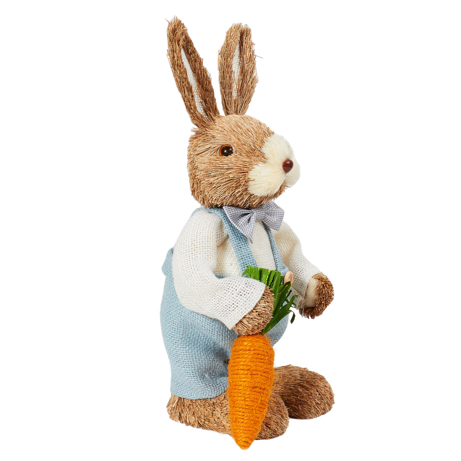 Single Brown Wicker Easter Bunny Decoration in Assorted styles Image 4