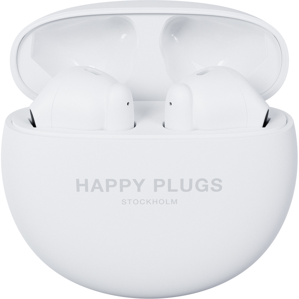 Happy Plugs Joy Lite White Wireless Bluetooth Earbuds Image 2