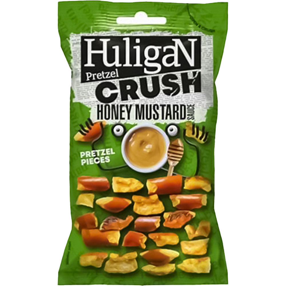 Huligan Pretzel Crush Honey and Mustard 65g Image