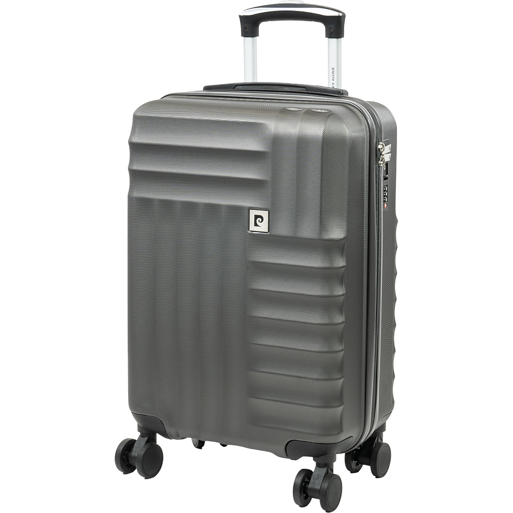 Pierre Cardin Small Grey Trolley Suitcase Image 1