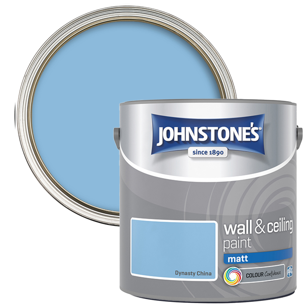 Johnstones Walls & Ceilings Dynasty China Matt Emulsion Paint 2.5L Image 1