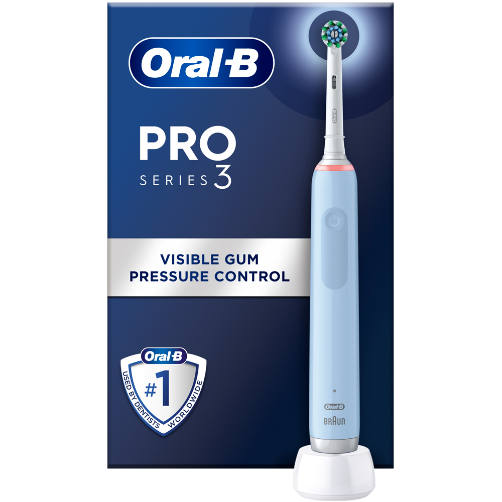 Oral-B PRO 3 3000 Blue Electric Tooth Brush Image 3