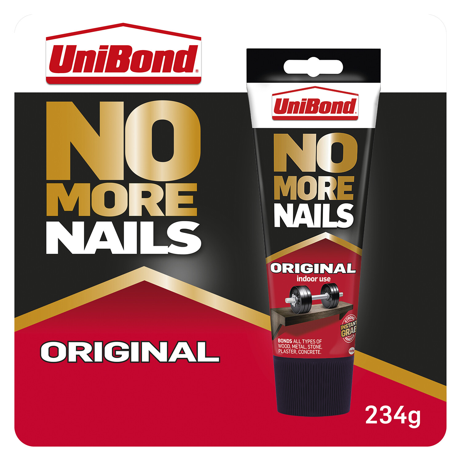 UniBond No More Nails Grab Adhesive Tube 234g Image 2