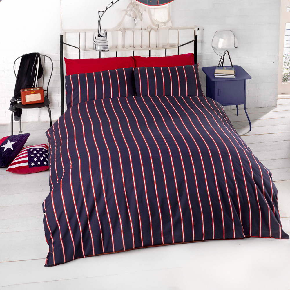 Rapport Home Don't Wake Me Up Single Navy Duvet Cover Set Image 2