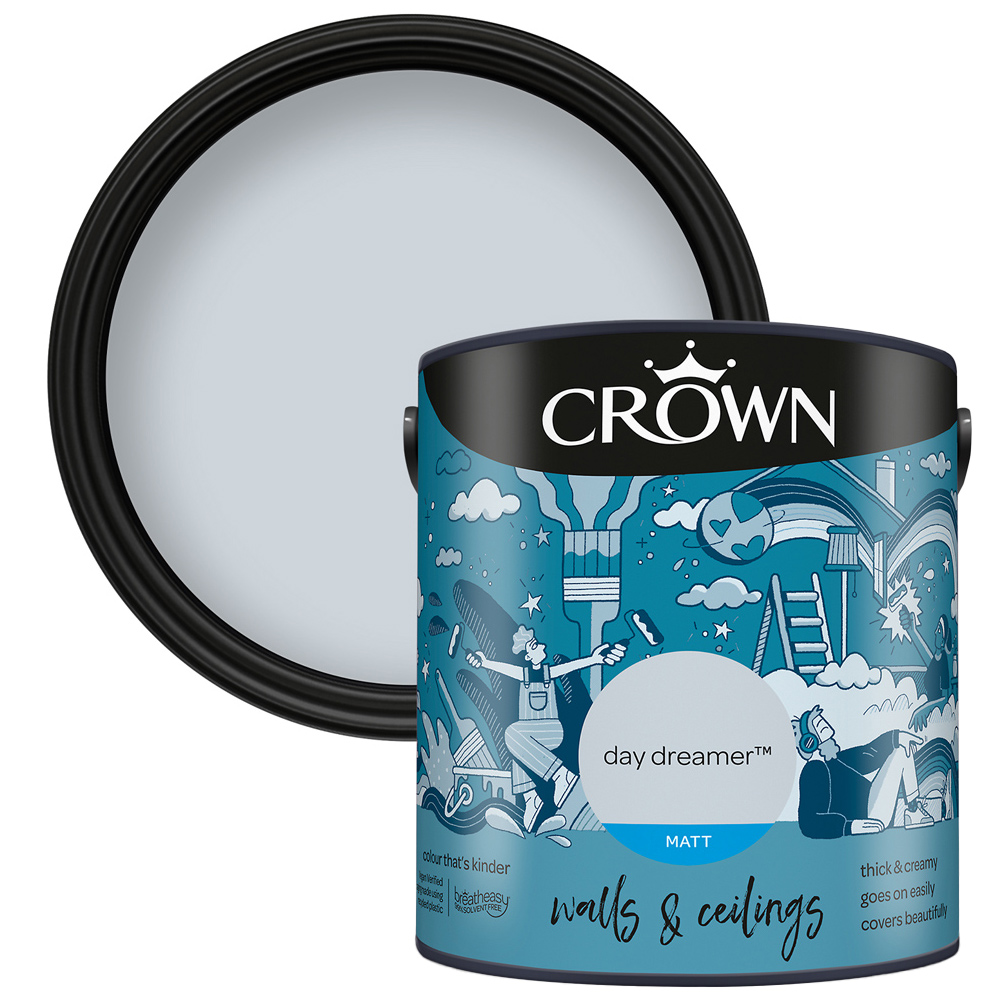 Crown Walls & Ceilings Day Dreamer Matt Emulsion Paint 2.5L Image 1