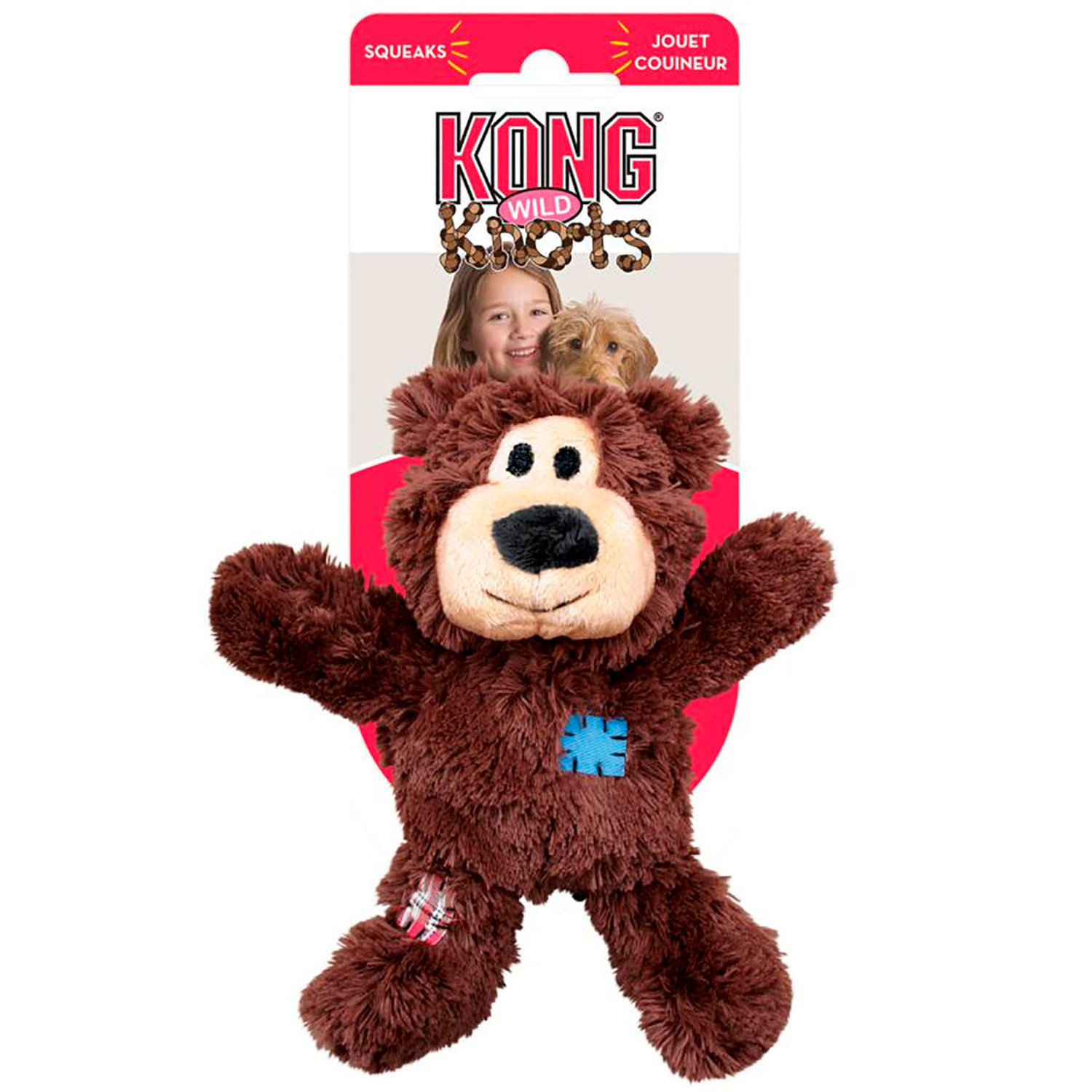 Kong Wild Knots Bear Dog Toy - Small Image 1