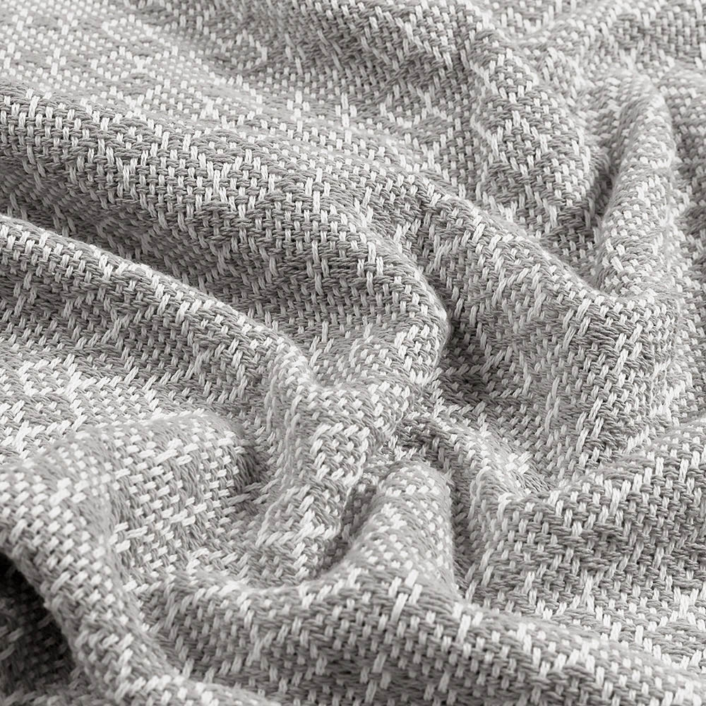 furn. Jewels Grey Herringbone Throw 130 x 180cm Image 3