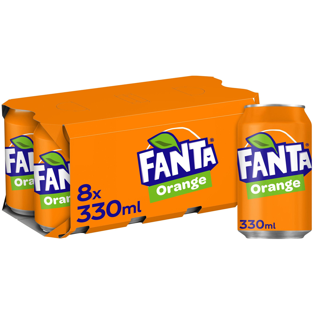 Fanta Orange 8 x 330ml Image