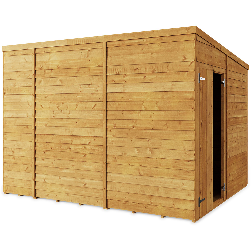 StoreMore 10 x 8ft Double Door Overlap Pent Shed Image 2