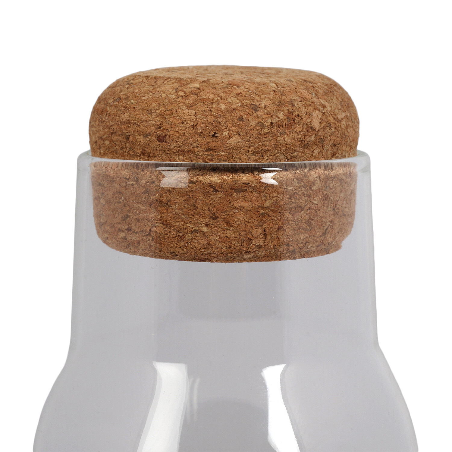 Storage Jar with Cork Lid - Clear / 1l Image 2