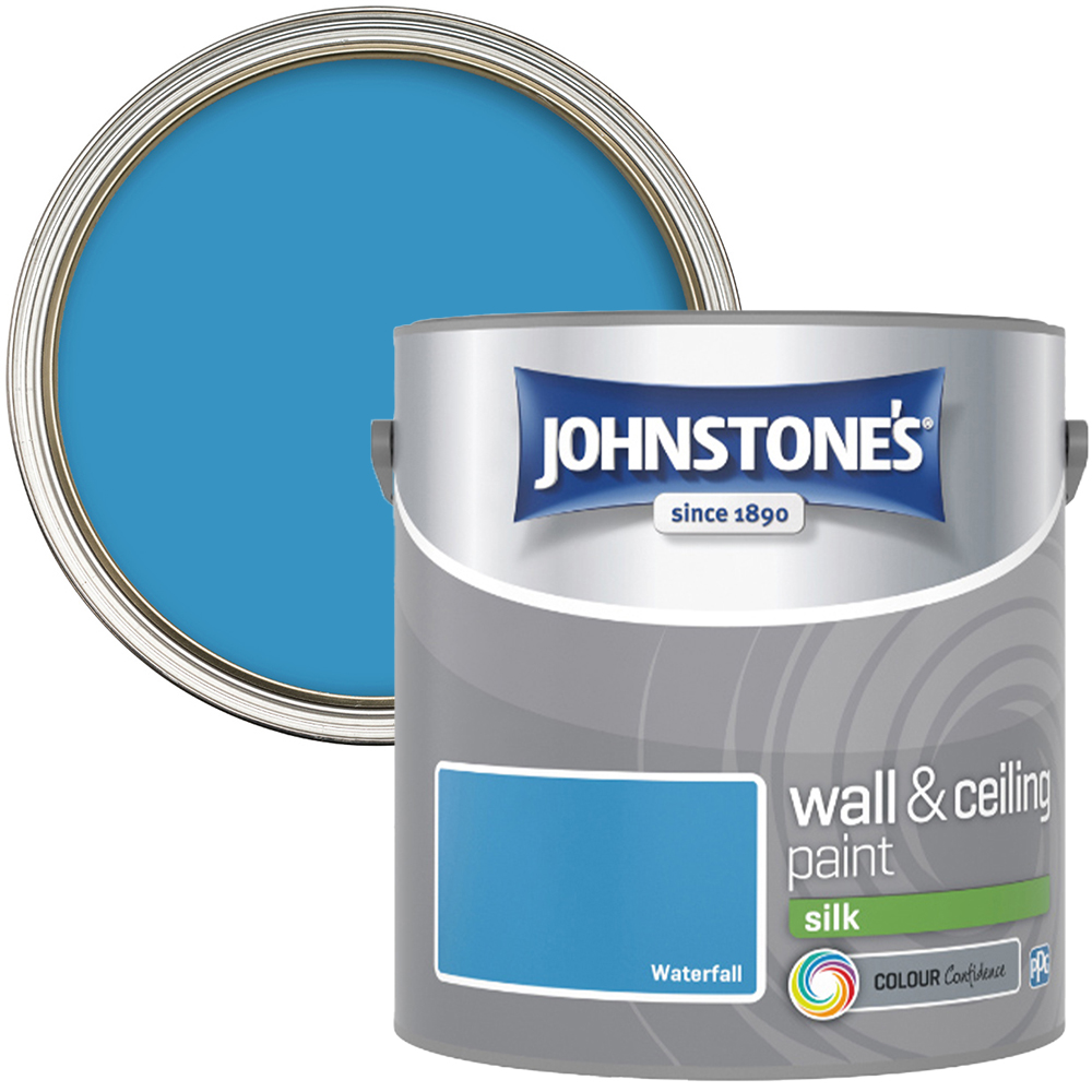 Johnstone's Walls & Ceilings Waterfall Silk Emulsion Paint 2.5L Image 1