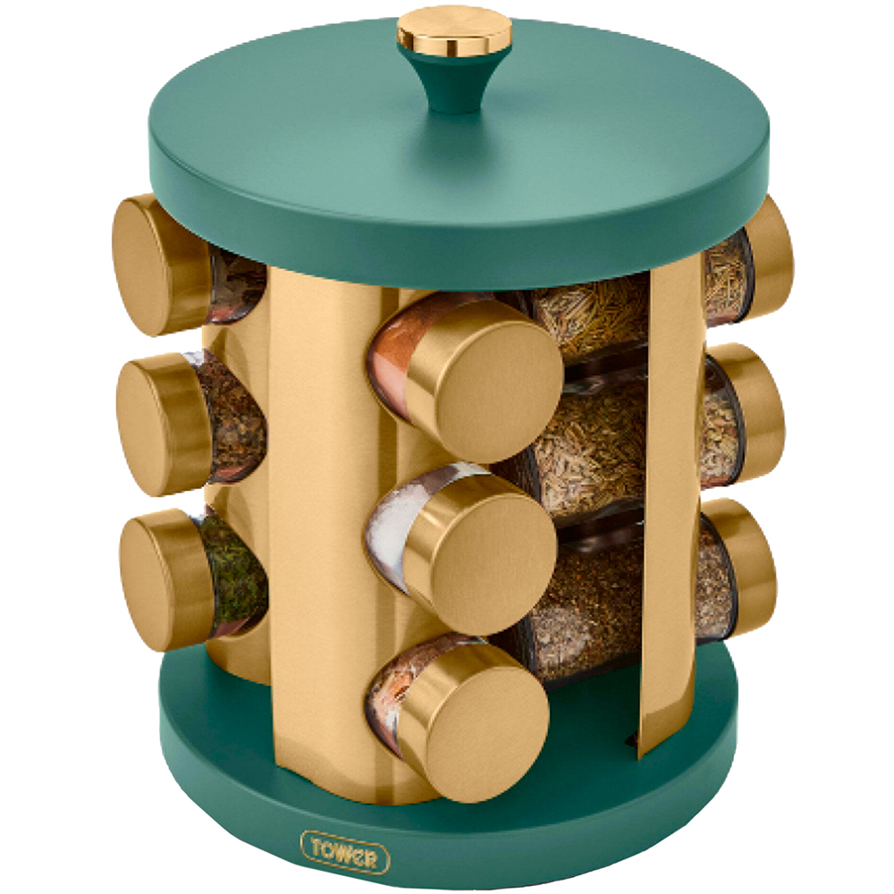 Tower Cavaletto 12 Jars Rotating Spice Rack Image 3