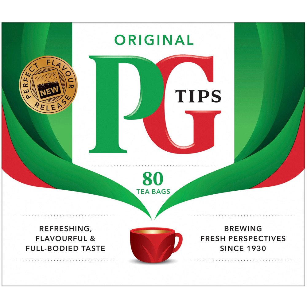 PG Tips Original 80 Tea Bags 232g Image