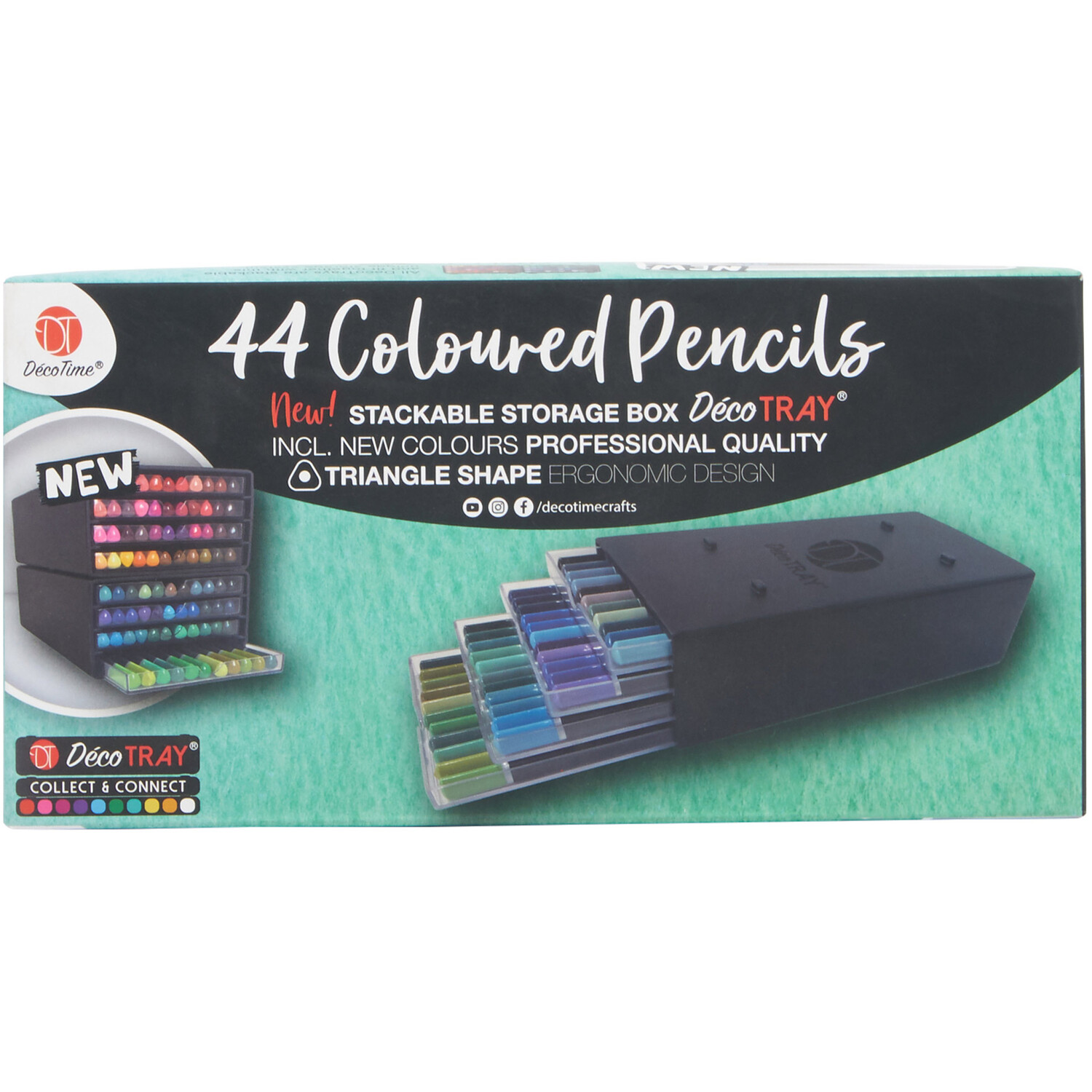 Deco Time Multi Coloured Artist Colouring Pencil 44 Pack Image 1