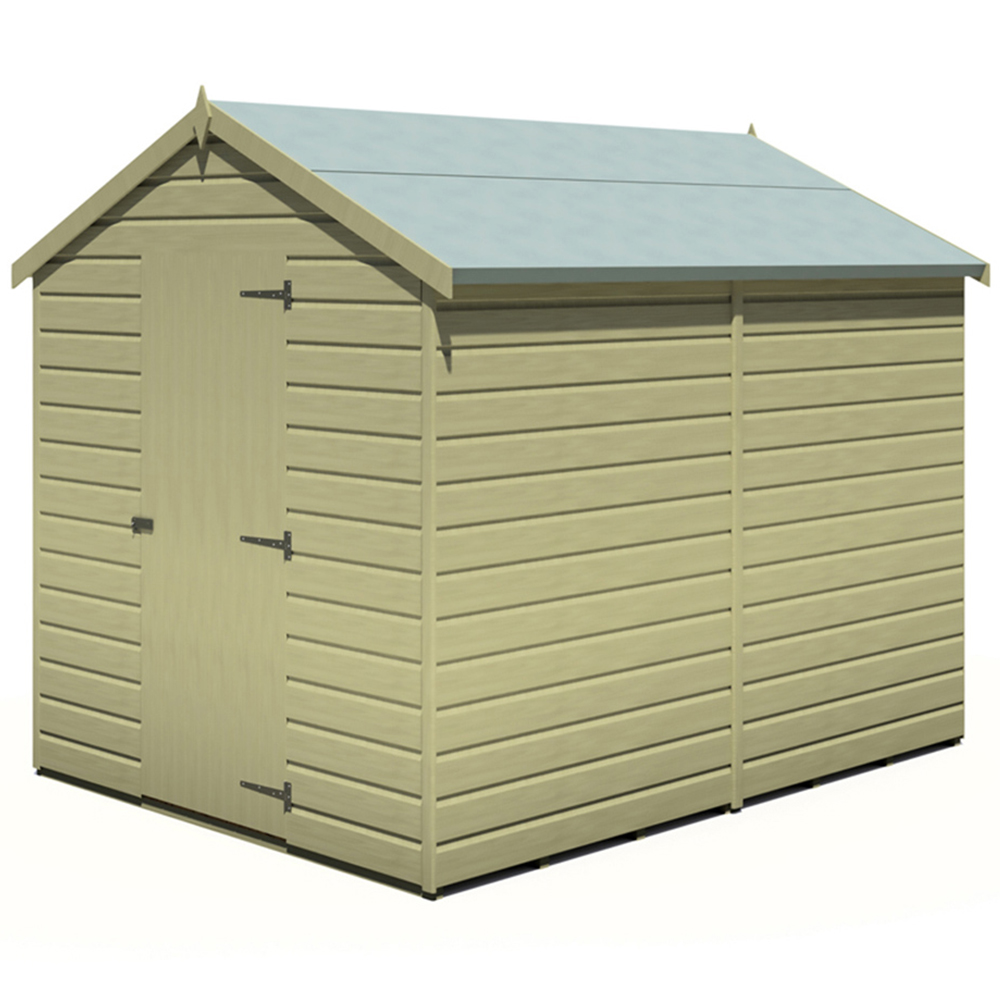 Shire Durham 8 x 6ft Pressure Treated Tongue and Groove Shed Image 1