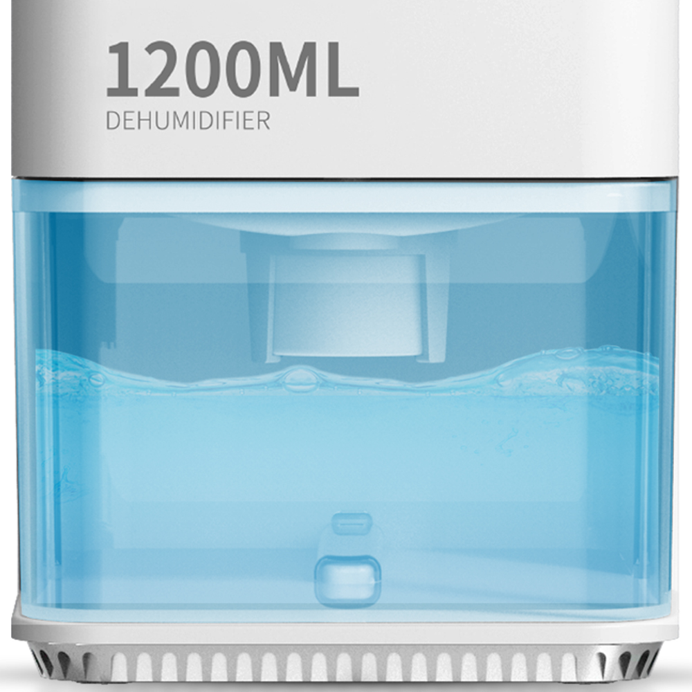 PureMate White Mini Dehumidifier 1.2L Image 3