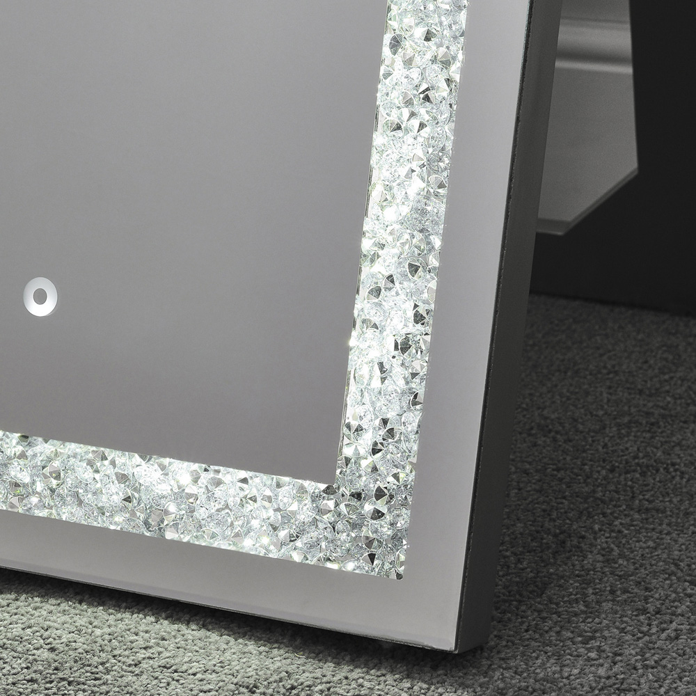 Crystal Effect LED Free Standing Mirror 153 x 48cm Image 5