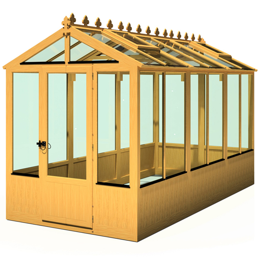 Shire Holkham Wooden 6 x 12ft Greenhouse Image 1