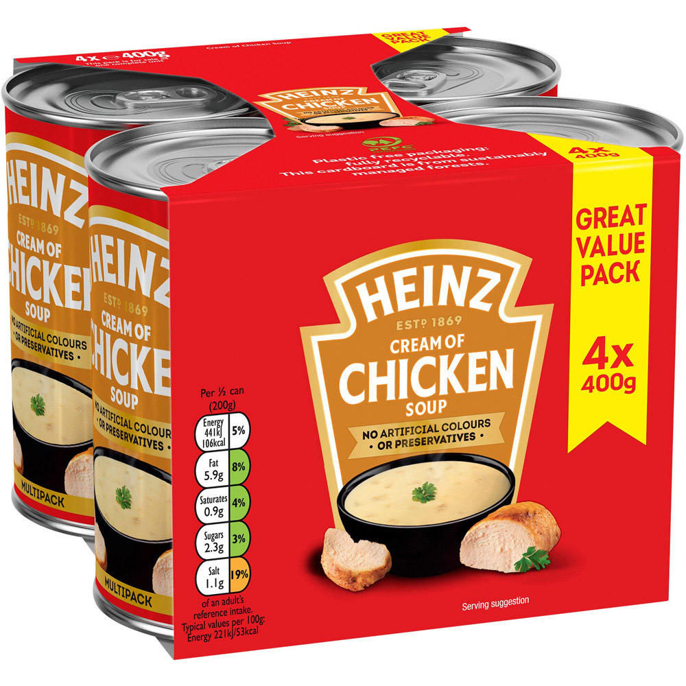 Heinz Cream of Chicken Soup 4 Pack Image