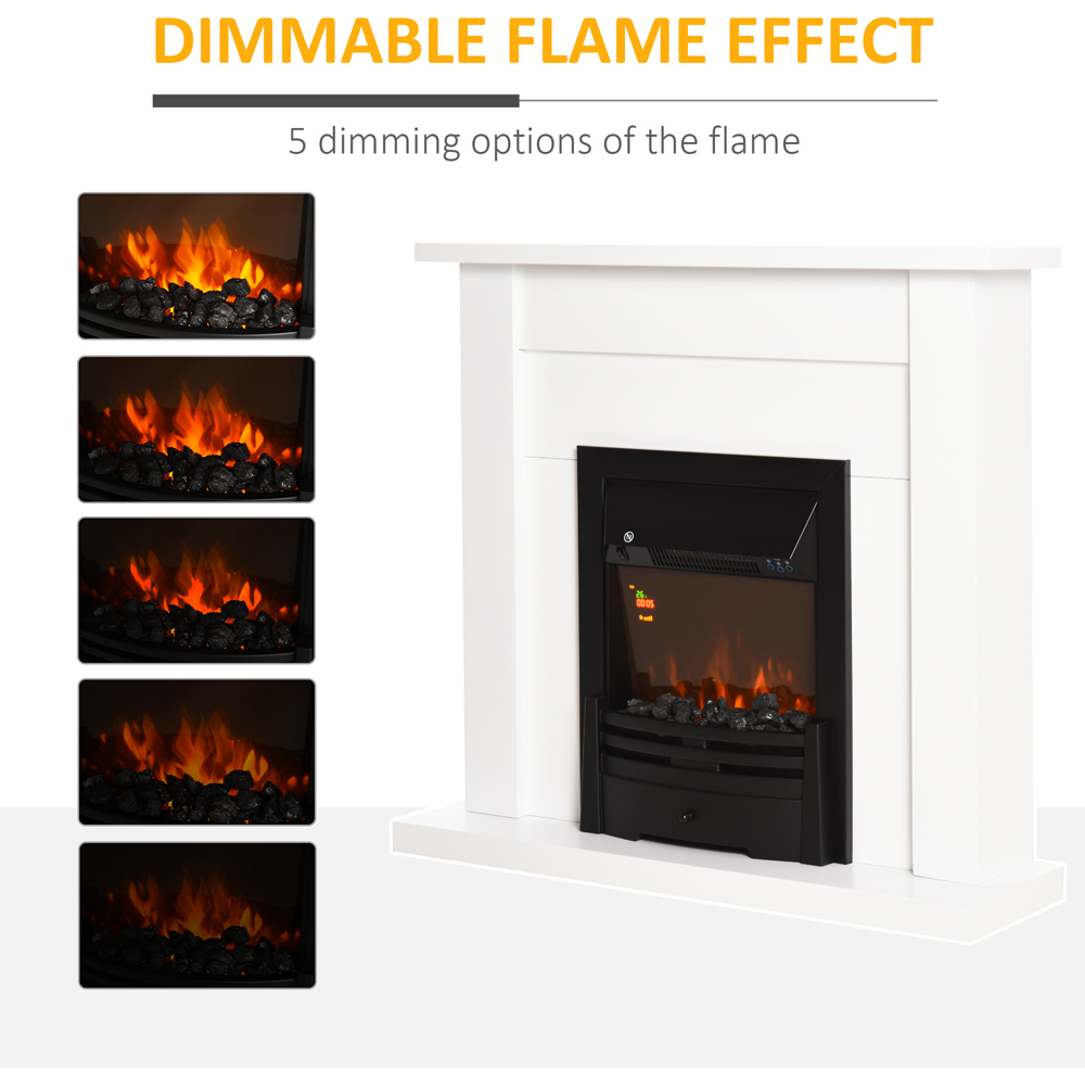 HOMCOM Ava 5 Level Electric Fireplace Heater Image 6