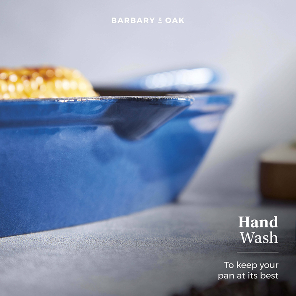 Barbary and Oak 26cm Blue Cast Iron Grill Pan Image 6