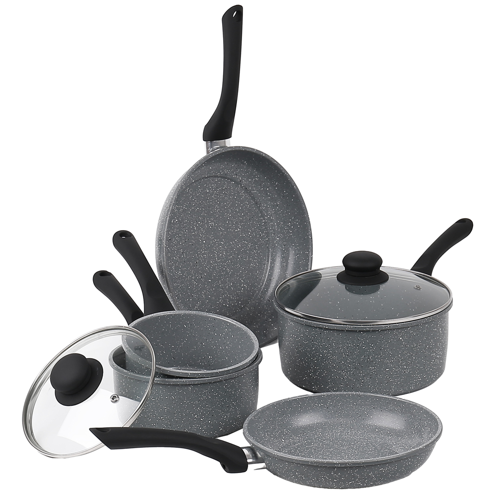 Durastone Grey Non Stick Carbon Steel Pan Set of 5 Image 1