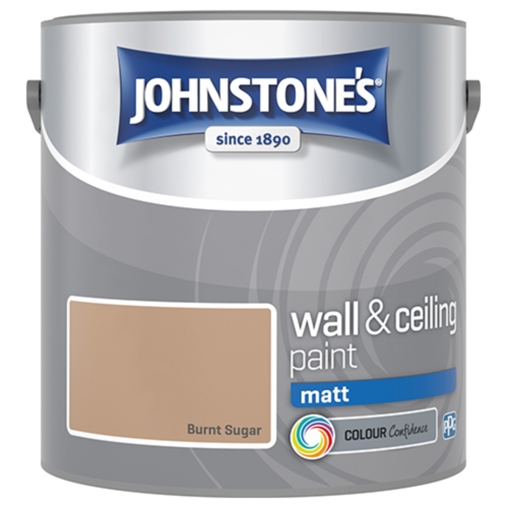 Johnstone's Walls & Ceilings Burnt Sugar Matt Emulsion Paint 2.5L Image 2
