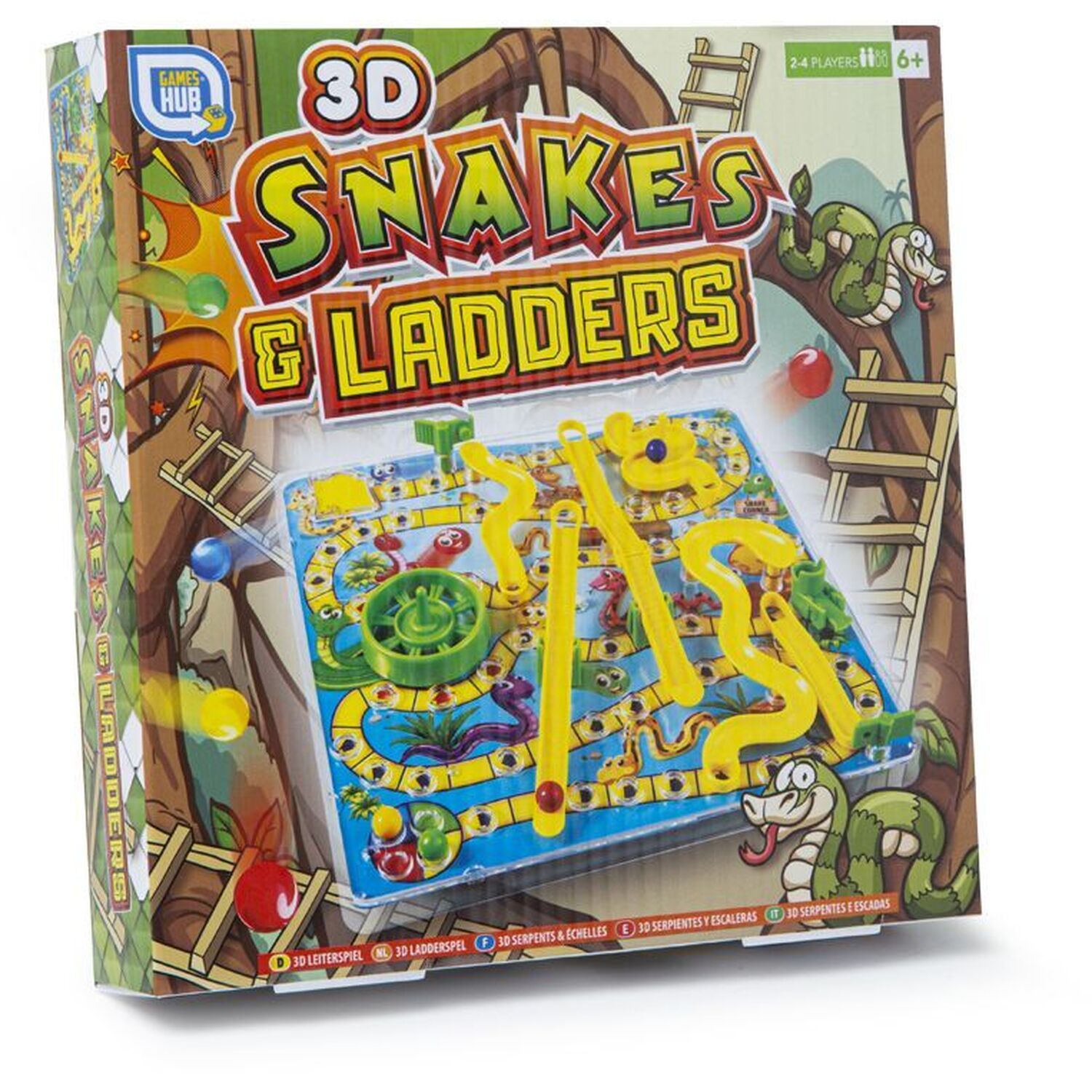 Travel Size 3D Snakes & Ladders Image