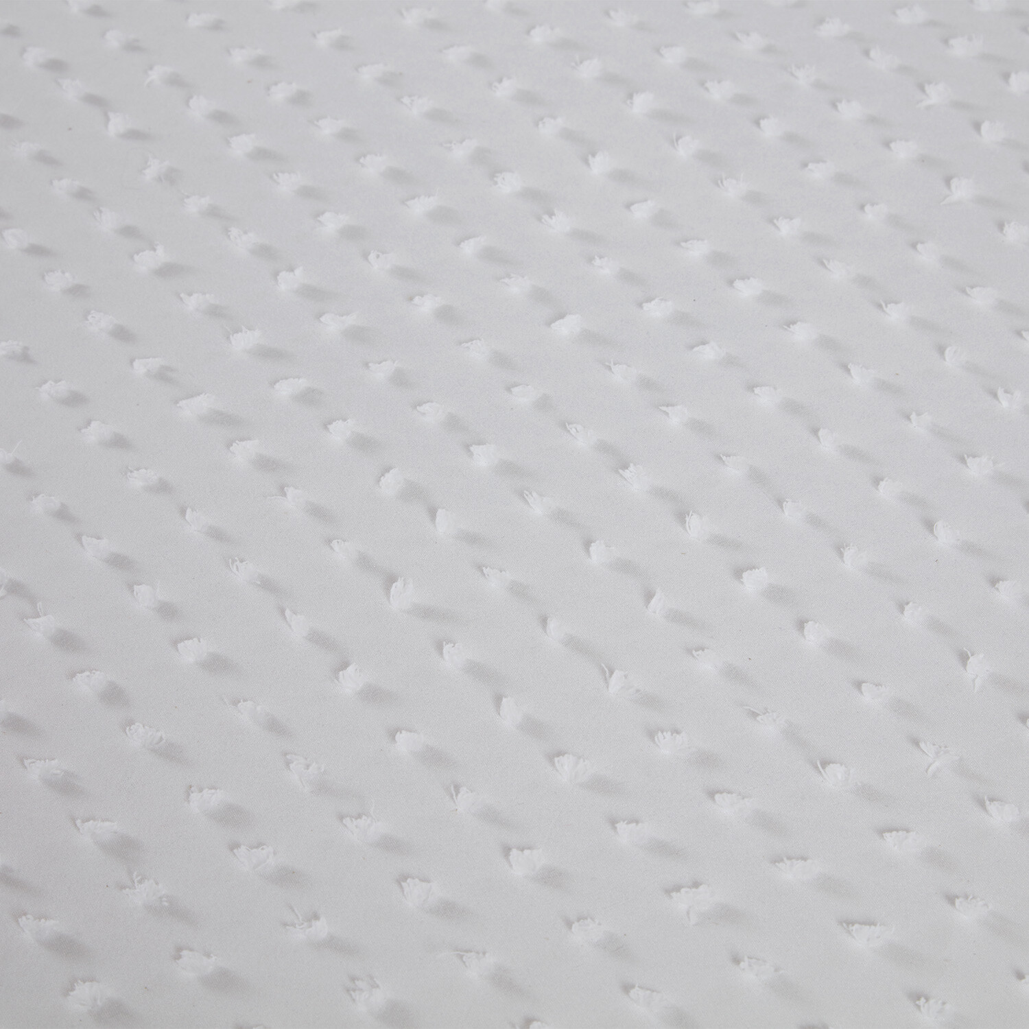 Sienna Tufted Dot Duvet Cover and Pillowcase Set - White / King Image 4