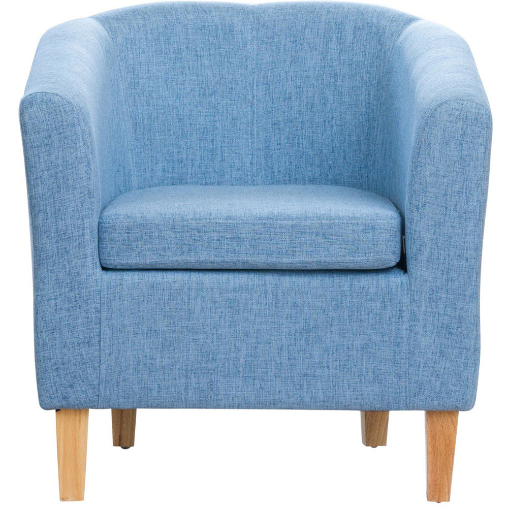 Artemis Home Alderwood Blue Hessian Tub Chair Image 2