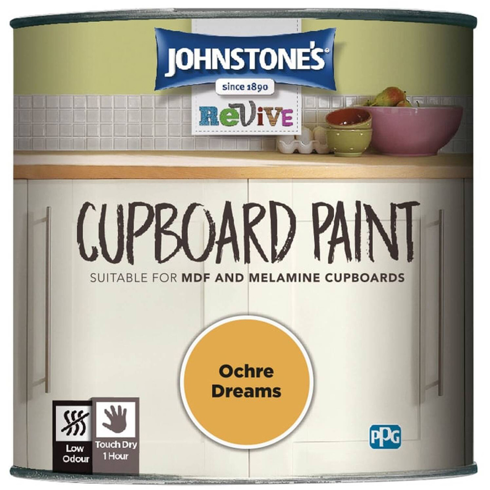 Johnstone's Ochre Dreams Cupboard Paint 750ml Image 2