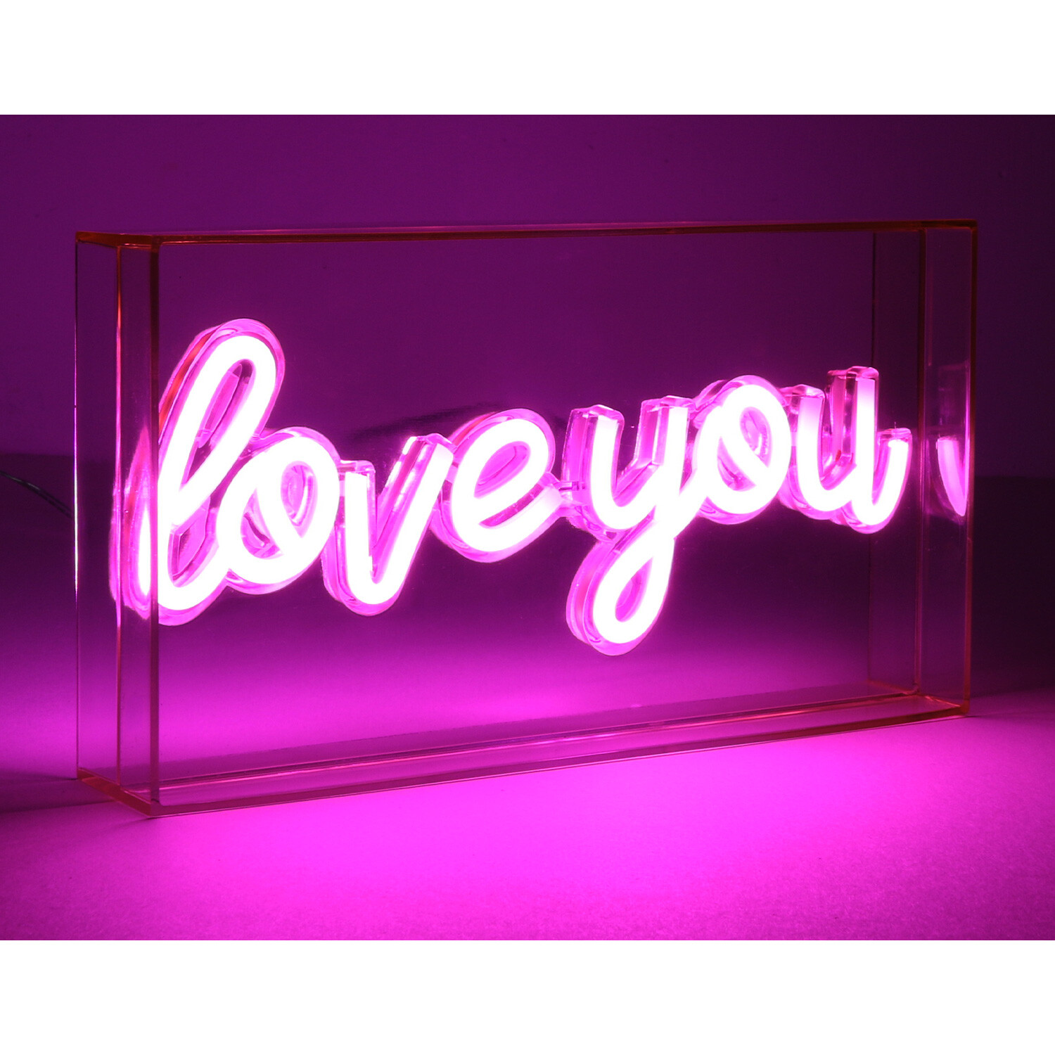 Love You Neon Block Light - Pink Image 5