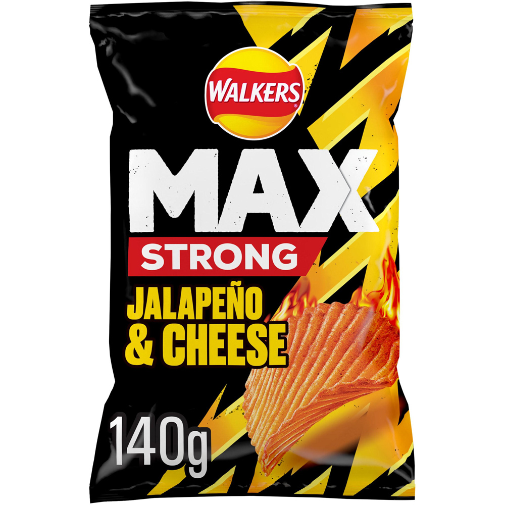 Walkers Max Strong Jalapeno and Cheese 140g Image