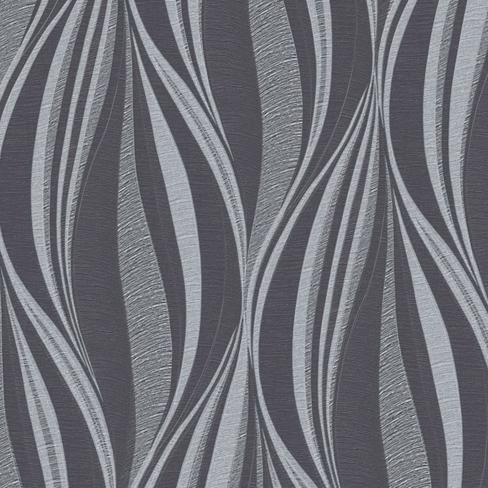Boutique Tango Charcoal and Silver Wallpaper Image 1