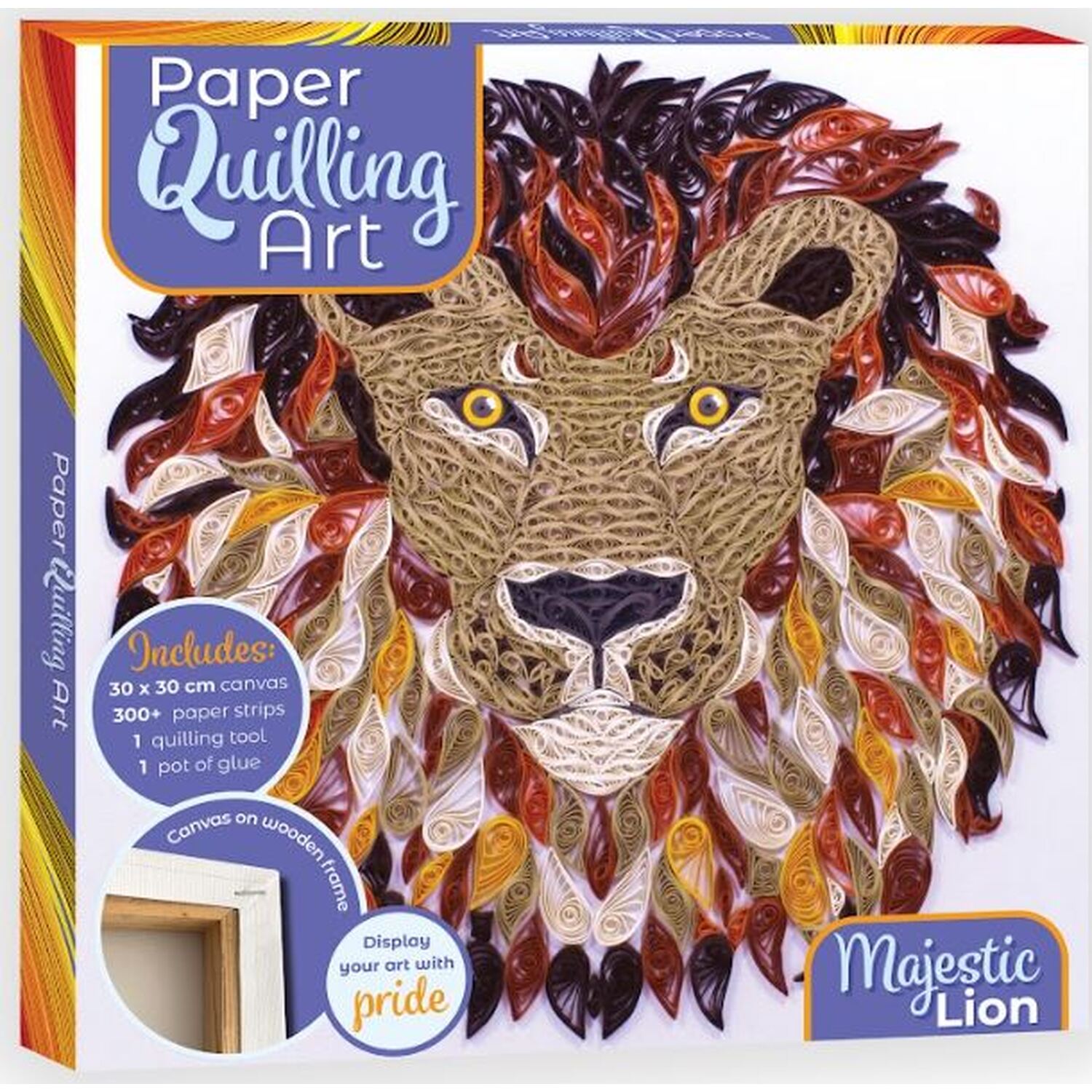 Paper Quilling Art Majestic Lion Image