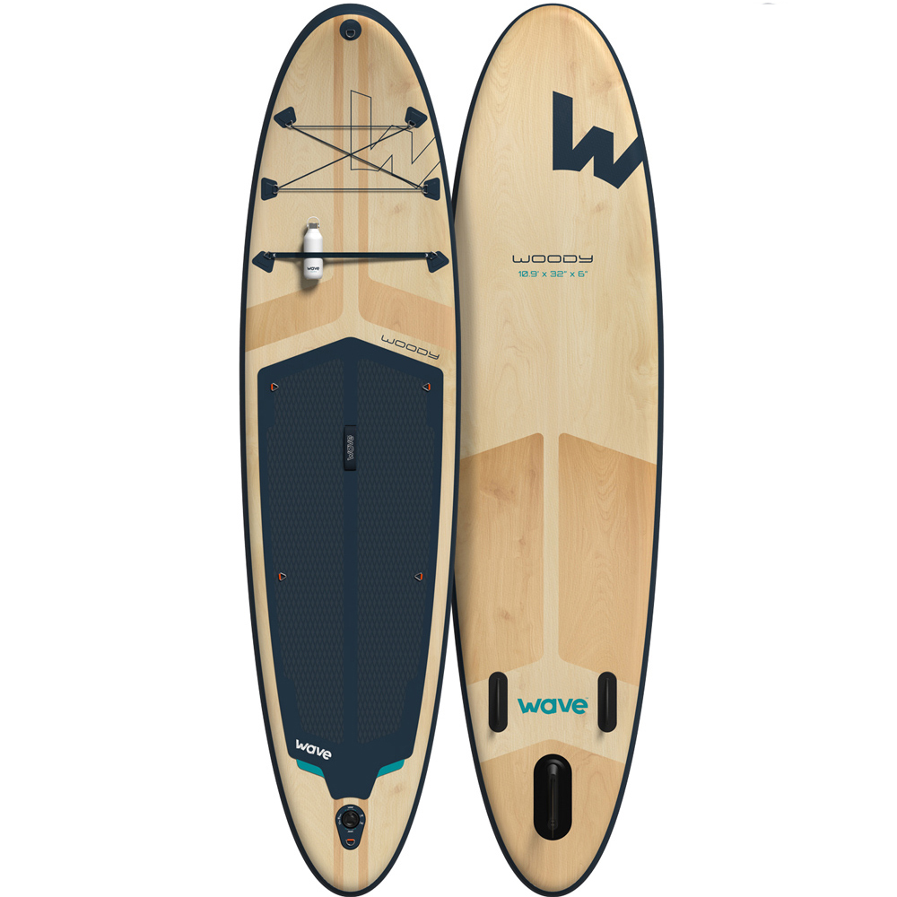 Wave Woody Navy Stand Up Paddle Board and Accessories 10ft 9inch Image 1