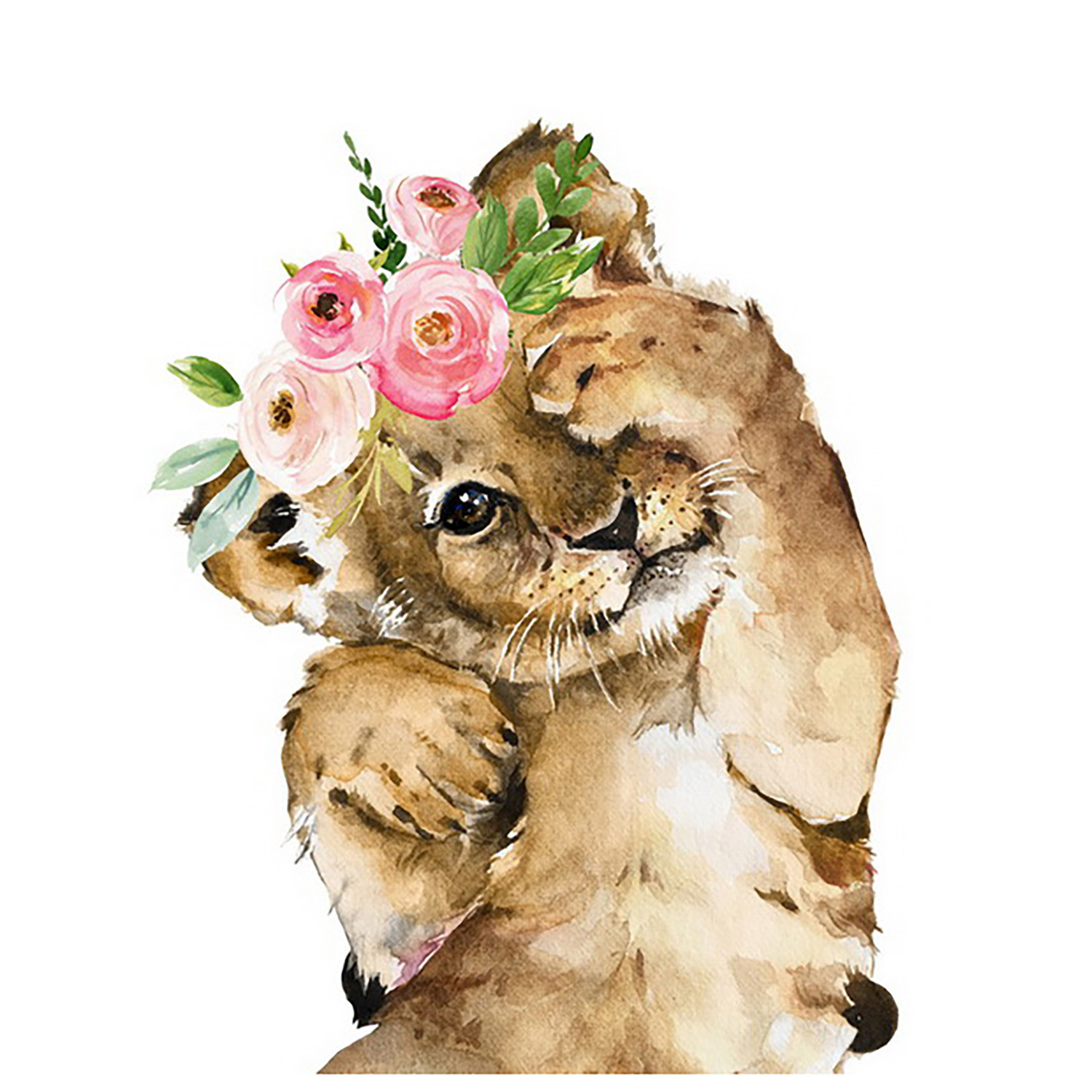 Single Cute Feline Cub Canvas 50 X 40cm in Assorted styles Image 2