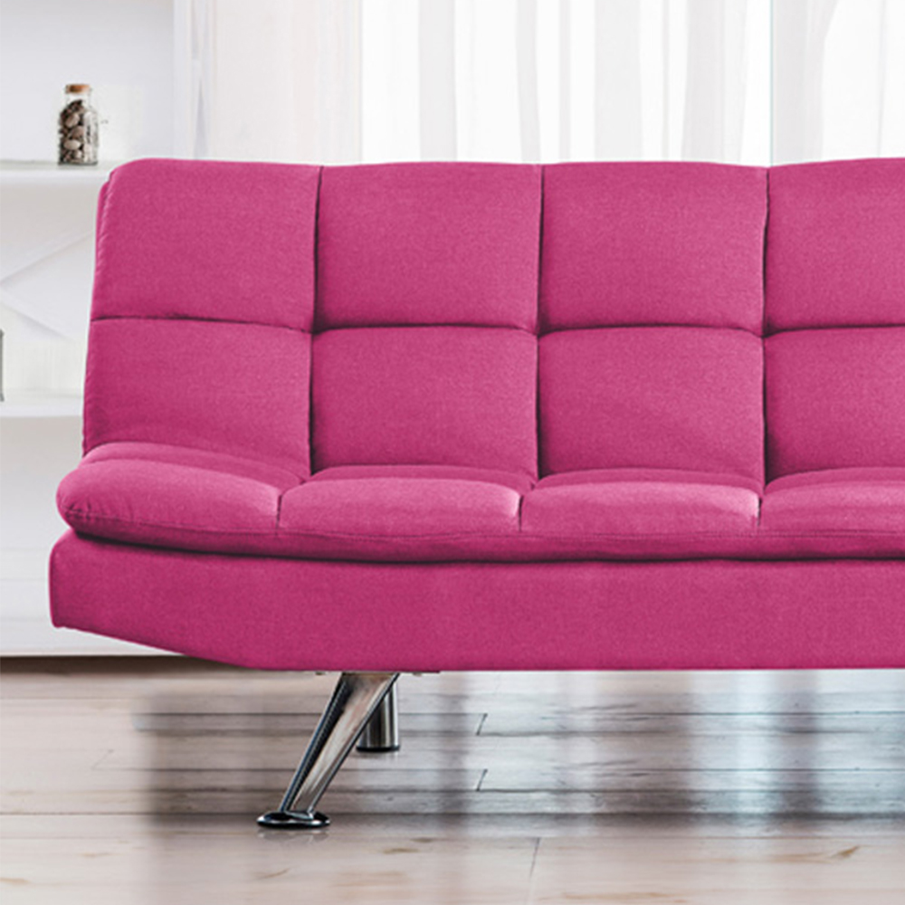Brooklyn Double Sleeper Pink Cube Sofa Bed Image 2