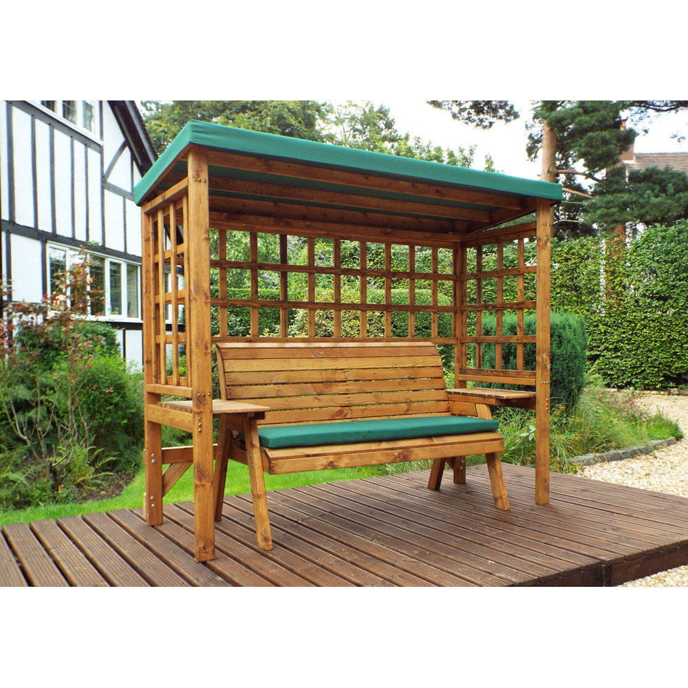 Charles Taylor Wentworth 3 Seater Arbour with Green Roof Cover Image 3
