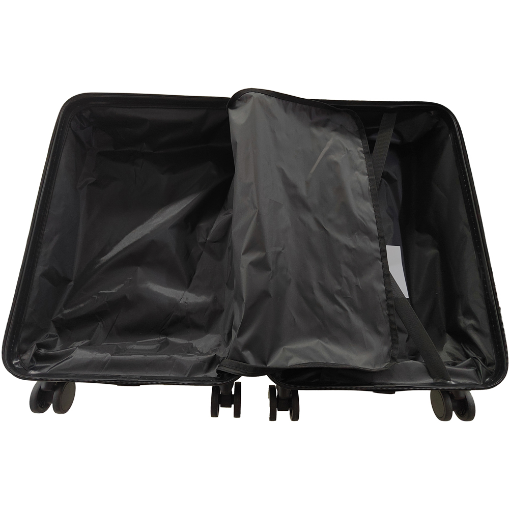 Neo Set of 3 Black Hard Shell Luggage Suitcases Image 6