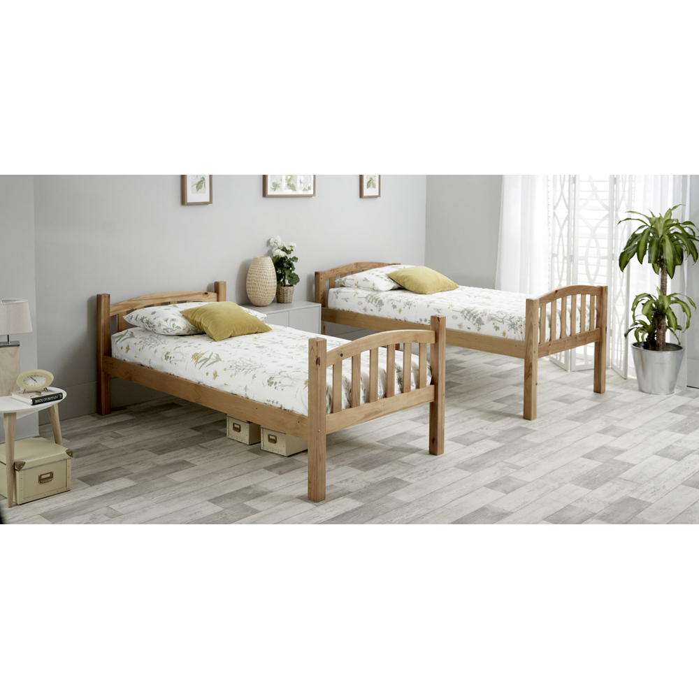 Mya Pine Bunk Bed with Memory Foam Mattresses Image 5