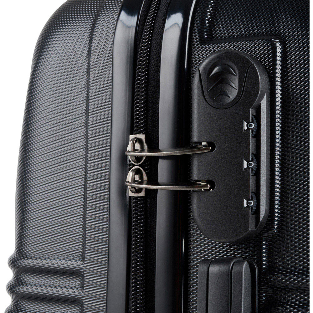 SA Products Black Hardshell Airline Approved Cabin Suitcase Image 3