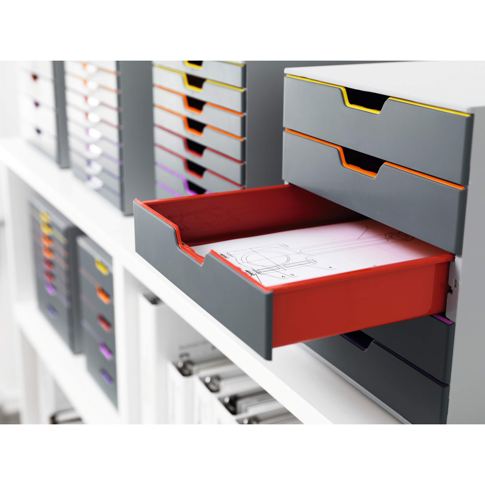 Durable VARICOLOR A4+ 5 Drawer Colour Coded Desk Organiser Image 7