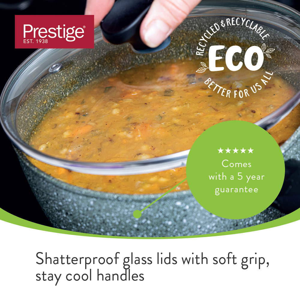 Prestige Eco 3 Piece Green Saucepan Set Image 4