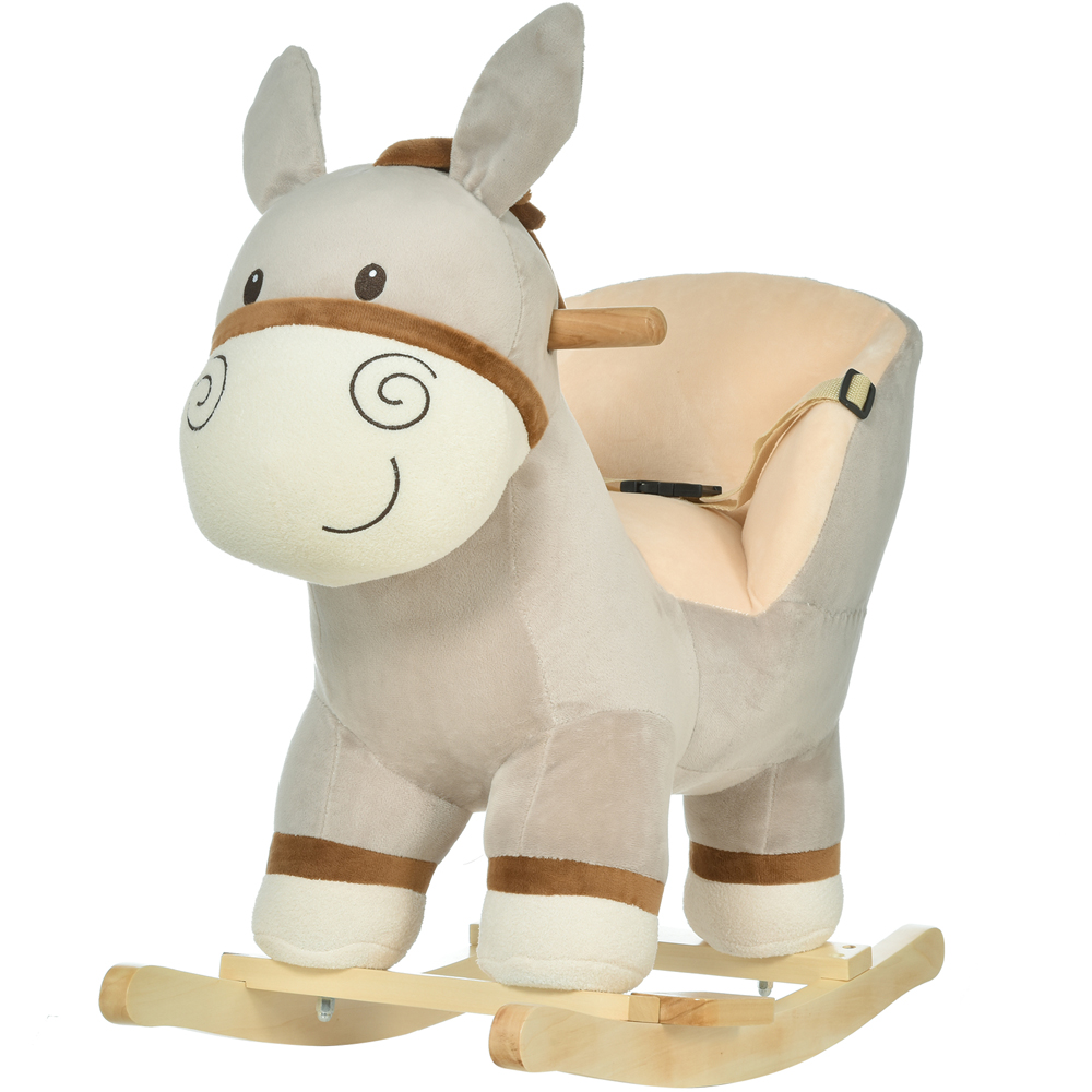 Tommy Toys Rocking Horse Donkey Baby Ride On Grey Image 1